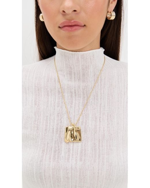 Jenny Bird White Sundra Large Pendant Necklace