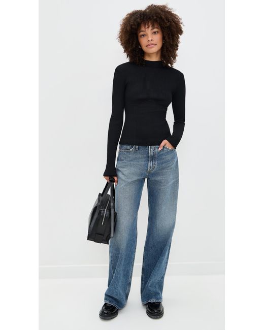 Le Bos Black Adele Knit Top