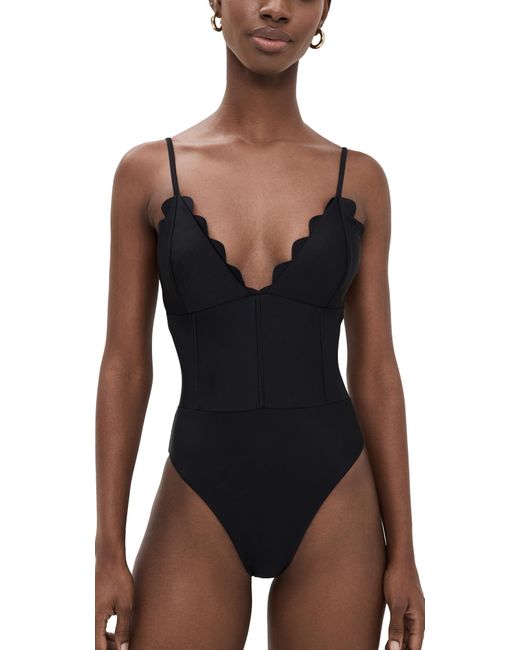 Ramy Brook Black Mikayla One Piece