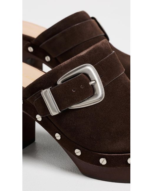 Veronica Beard Brown Larken Clogs