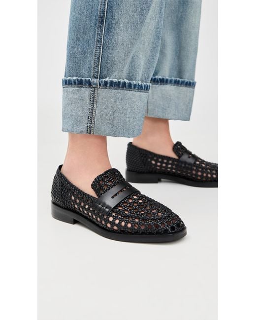 3.1 Phillip Lim Macrame Alexa Woven Loafers in Black | Lyst