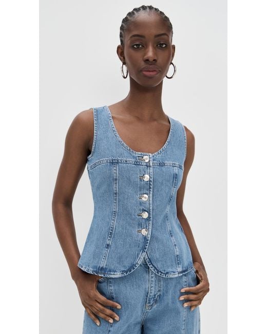 ALIGNE Blue Ariella Denim Top