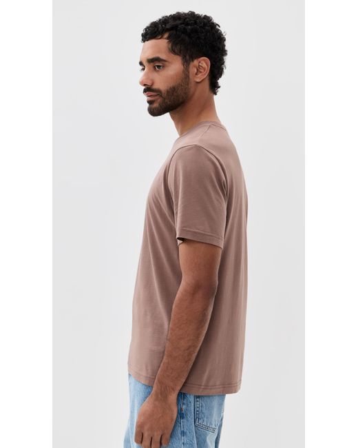 FRAME Purple Light Cotton Tee for men