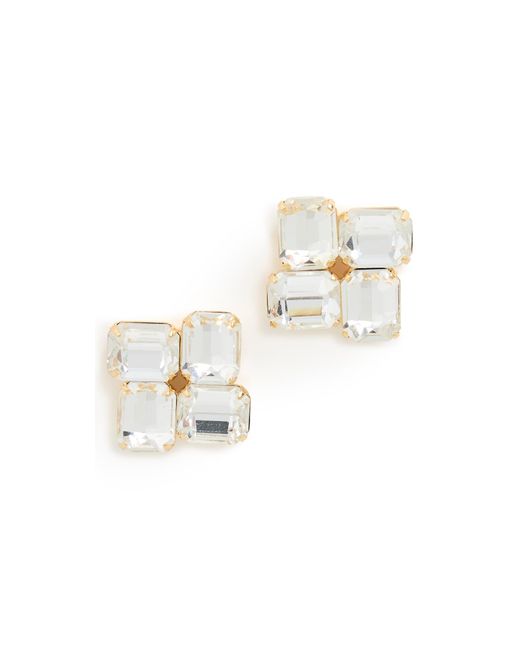 Jennifer Behr White Piccolo Earrings