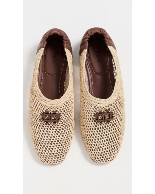 Jonathan Simkhai Natural Eden Raffia Ballet Flats