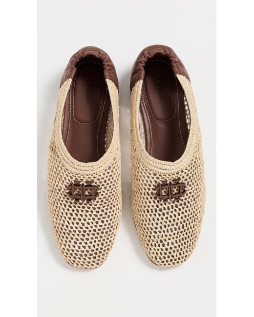 Jonathan Simkhai Natural Eden Raffia Ballet Flats
