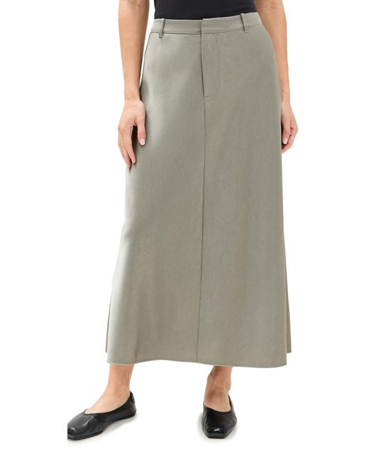 【Vince】 Satin Trouser A Line Skirt サテンAラインスカート Satin A-Line Trouser Skirt in Dresses & Skirts | Vince