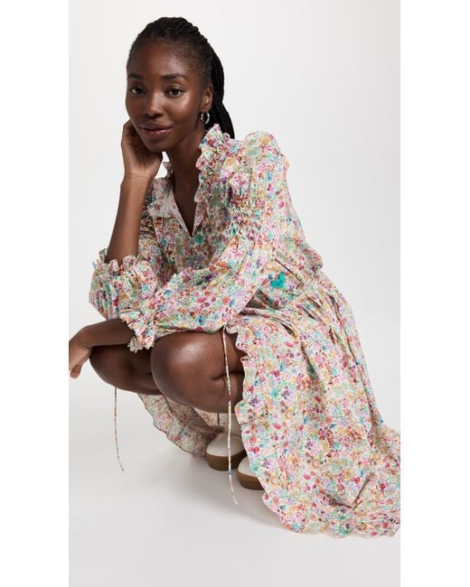 Horror Vacui Yuzuki Dress in Natural | Lyst