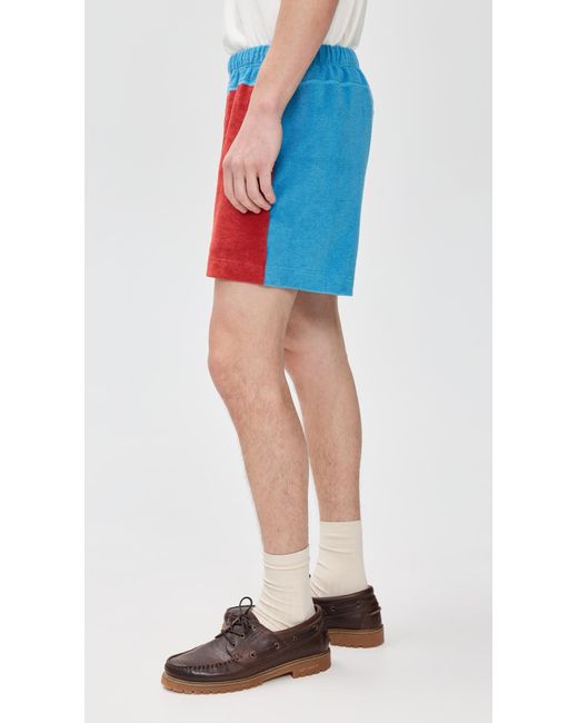 Howlin' By Morrison Blue Terry Shorts 4.25 for men