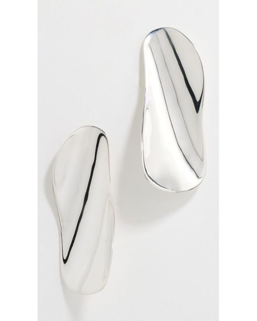 Agmes White Max Earrings