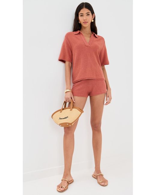 Le Bos Red Poolside Polo