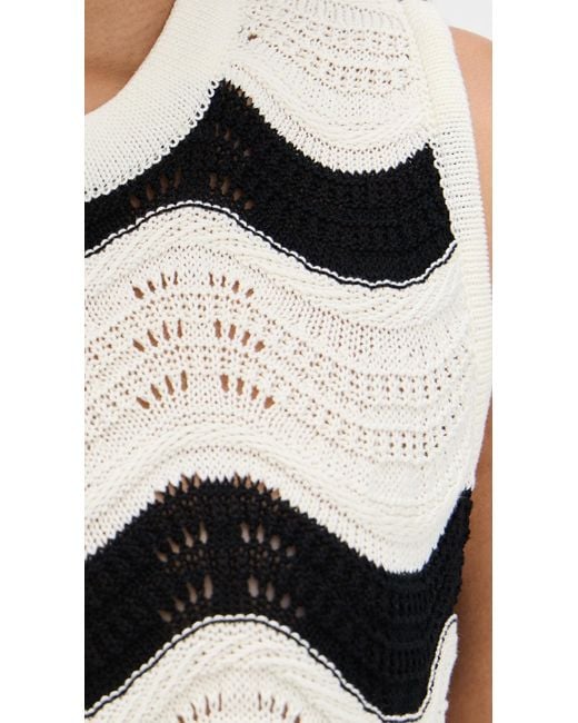LaDoubleJ Black Chevron Top