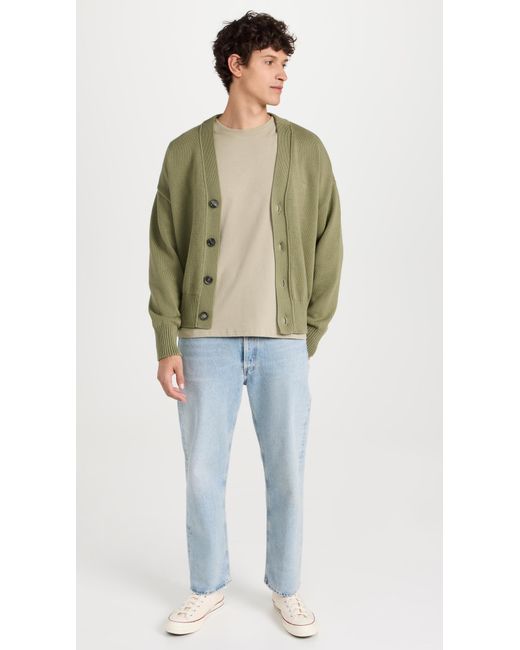 AMI Green Ai Adc Cardigan Oive X for men