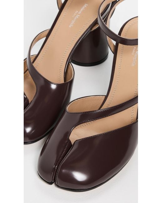 Maison Margiela Black Tabi Sandal Pumps 80Mm