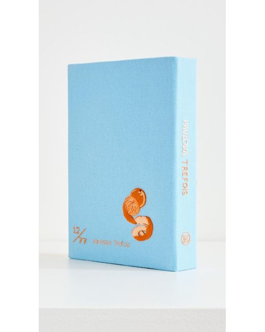 Olympia Le-Tan Blue Pavlova Book Clutch