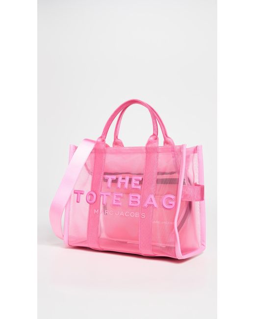 Marc Jacobs Pink The Mesh Medium Tote Bag