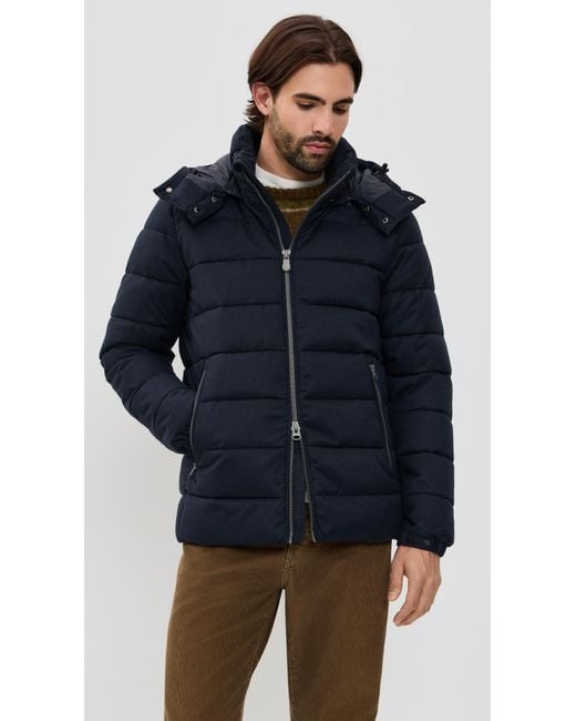 Save The Duck Blue Constantin Wool Jacket for men