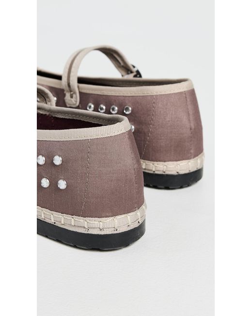 Flabelus Gray Mae Mary Jane Flats
