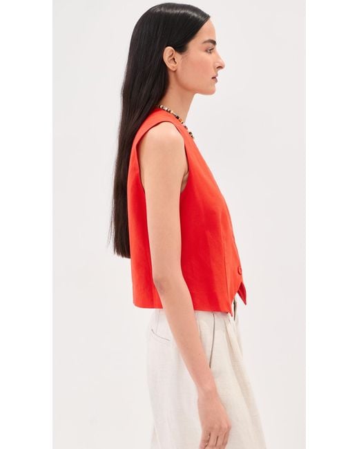 Le Bos Red Simone Vest