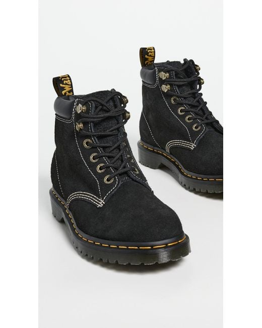 Dr. Martens Black 939 Long Napped Suede Boots