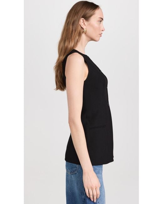 ALIGNE Black Leo Long Waistcoat