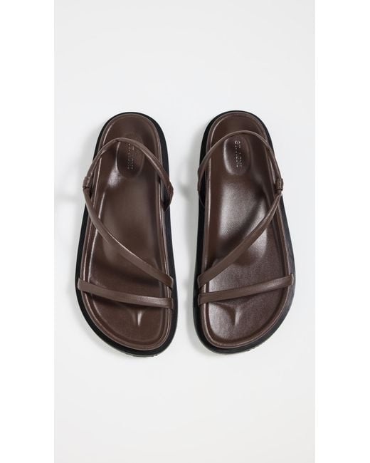 St. Agni Brown Twist Sandals