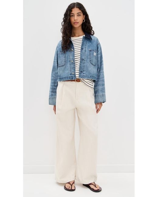 Denimist Blue Cropped Chore Jacket