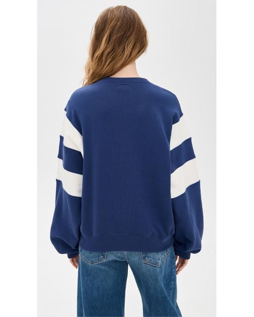 Mother Blue The Drop Square Sweatshirt