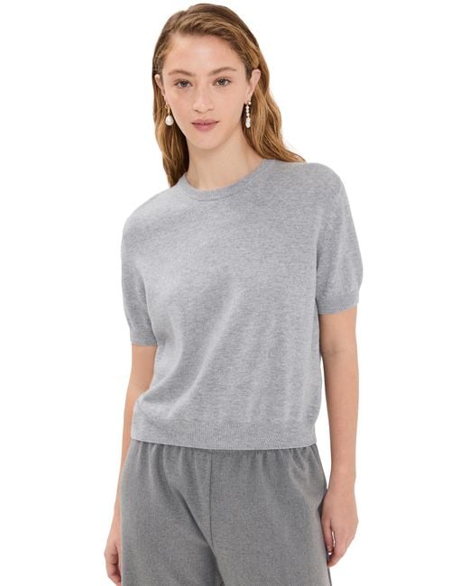 Nackiyé Gray Pearl Crewneck Cashmere Sweater
