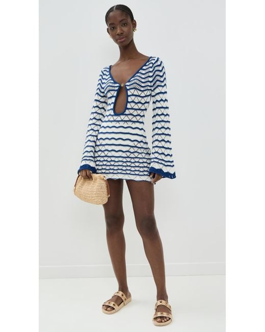 Bananhot Blue Mini Rey Dress