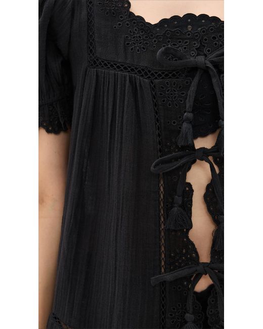 Sea Black Mae Short Sleeve Coverup Dress