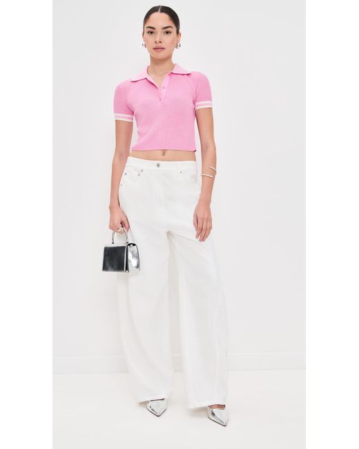 Jonathan Simkhai Pink Whitten Polo