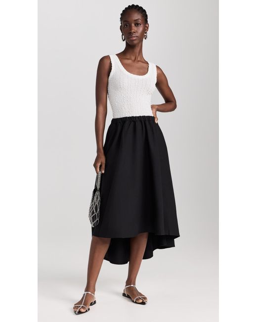 Circle top skirt black