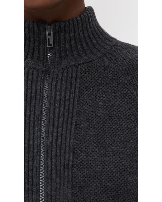 Lunya Blue Cottonsilk Bomber Zip Up