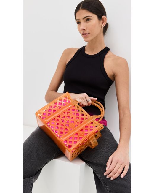 Marc Jacobs Orange The Jelly Small Tote Bag