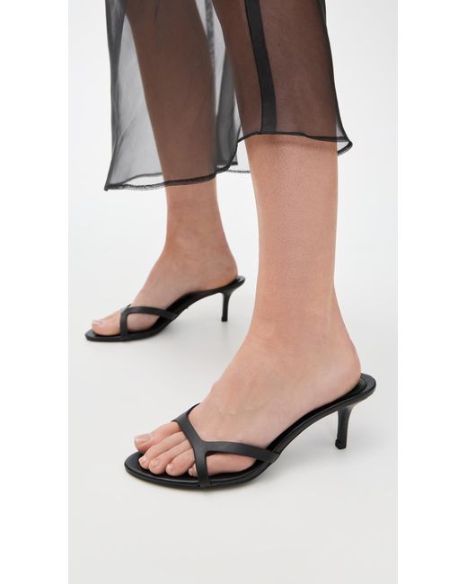 Tony Bianco Black Daisy Sandals