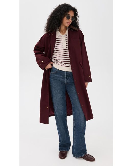 Line & Dot Red Chelsea Jacket