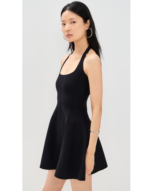 Fleur du Mal Black Sofia Flared Dress