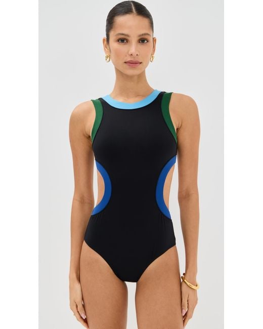 Staud Blue Dolce One Piece