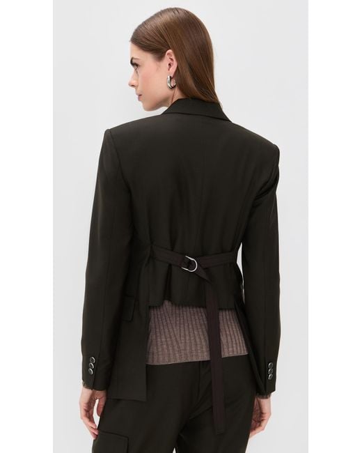 Helmut Lang Black Cut Away Blazer