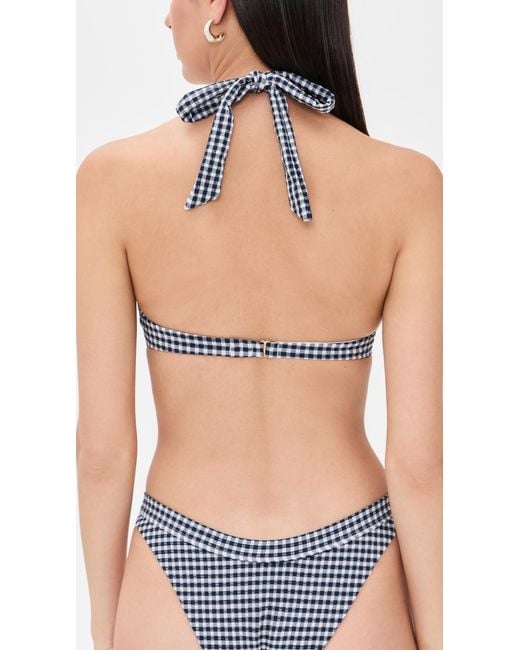 LSPACE Blue Isa Bikini Top