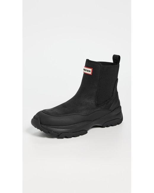 Hunter Black Landon Boots for men