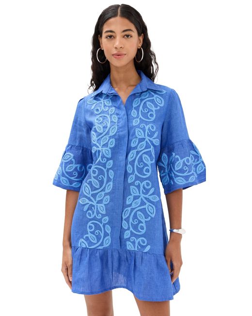 what color purse goes with navy blue dress Positano Shirt Dress S main image 1