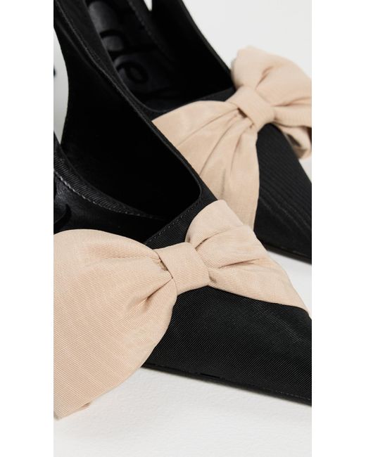 Sam Edelman Black Onia Bow Slingback Pumps