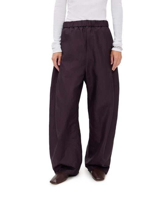 Tibi Blue Petite Crispy Nylon Winslow Pants