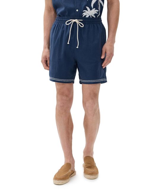 Rails Blue Hudson Shorts 6 for men