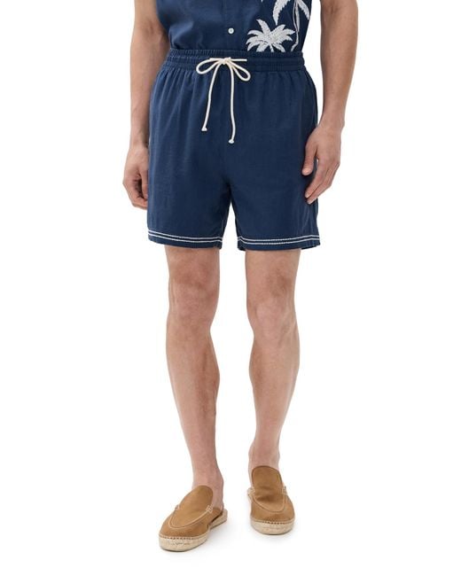 Rails Blue Hudson Shorts 6 for men