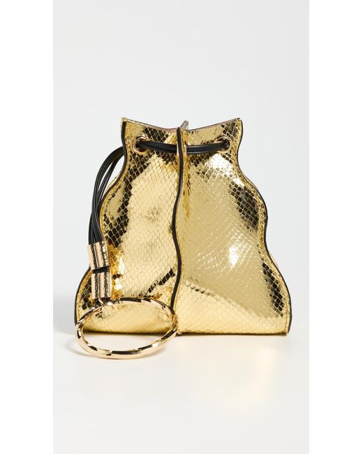 Ulla Johnson Natural Adria Pleated Wave Pochette