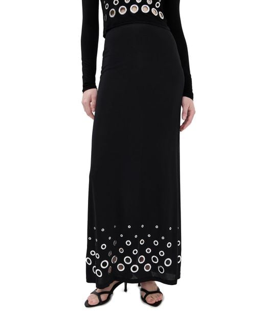 Rabanne Black Long Skirt