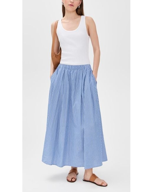 American Vintage Blue Stripe Skirt